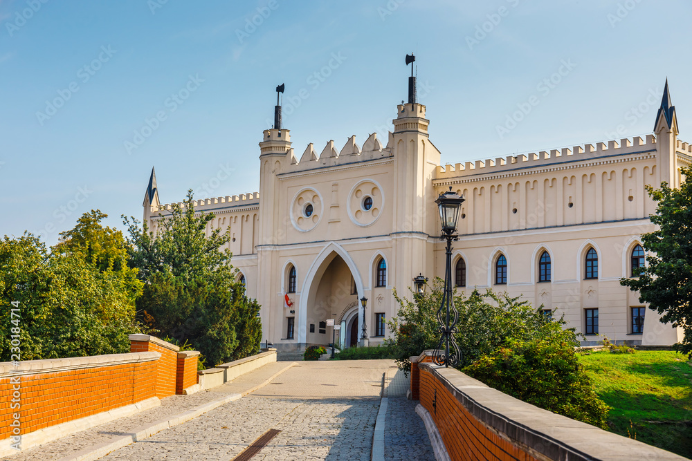 view of medieval royal castle in Lublin, Poland - obrazy, fototapety, plakaty 