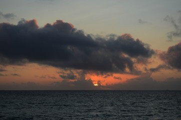 Sunset on the ocean