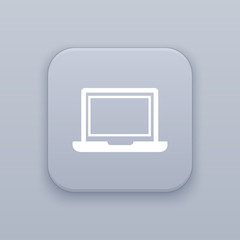 Poster - Laptop, notebook button, best vector