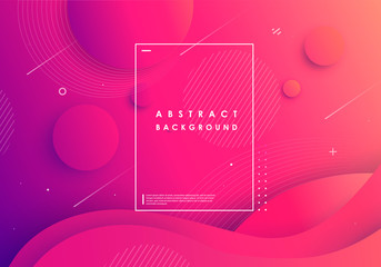 Fototapete - Colorful geometric background. Circul shapes composition. Space. Eps10 vector.