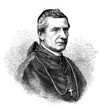 © acrogame - Vintage engraving portrait of Polish cardinal Mieczysław Halka-Ledóchowski (1822-1902),  domestic prelate of Pope Pius IX