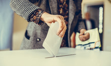 Person Voting, Casting A Ballot
