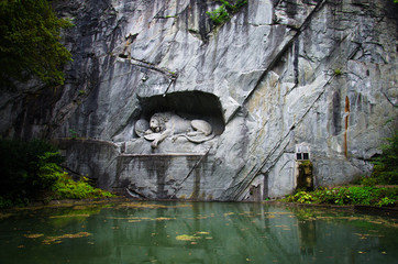 Lion Monument (Lewendenkmal), Luzern, Switzerland