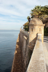 Wall Mural - Promenade paseo de Santa Barbara in Cádiz