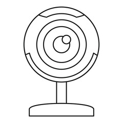 Poster - Web camera icon. Outline illustration of web camera vector icon for web design isolated on white background