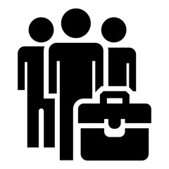 Poster - Business people group icon. Simple illustration of business people group vector icon for web design isolated on white background