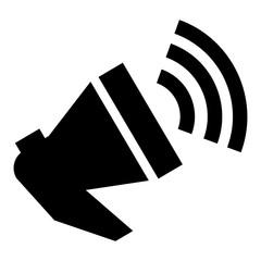 Poster - Loud megaphone icon. Simple illustration of loud megaphone vector icon for web design isolated on white background