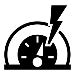 Poster - Dash board energy icon. Simple illustration of dash board energy vector icon for web design isolated on white background