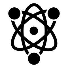 Poster - Eco atom icon. Simple illustration of eco atom vector icon for web design isolated on white background