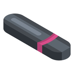 Poster - Closed usb flash icon. Isometric of closed usb flash vector icon for web design isolated on white background