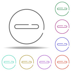 Poster - stop, not allowed icon. Elements of construction in multi color style icons. Simple icon for websites, web design, mobile app, info graphics