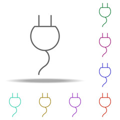 Poster - plug icon. Elements of Eco in multi color style icons. Simple icon for websites, web design, mobile app, info graphics