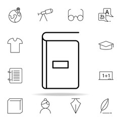 Poster - book icon. school icons universal set for web and mobile