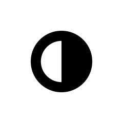 Poster - Contrast tool icon. One of simple collection icons for websites, web design, mobile app