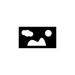 Poster - Picture icon. One of simple collection icons for websites, web design, mobile app