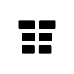 Poster - Row selection icon. One of simple collection icons for websites, web design, mobile app