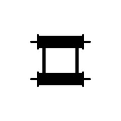 Poster - Scroll icon. One of simple collection icons for websites, web design, mobile app