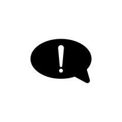 Poster - Speech bubble icon. One of simple collection icons for websites, web design, mobile app