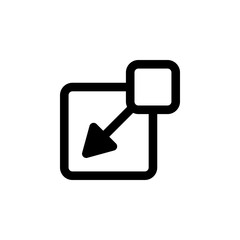 Poster - insert an empty square icon. One of simple collection icons for websites, web design, mobile app