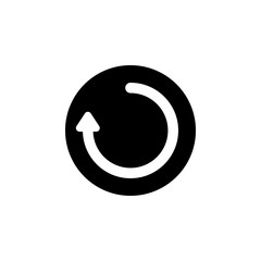 Poster - reload arrow icon. One of simple collection icons for websites, web design, mobile app