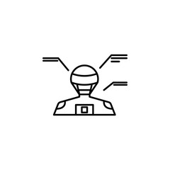 Aufkleber - engineering analysis icon. Element of robotics engineering for mobile concept and web apps icon. Thin line icon for website design and development, app development. Premium icon