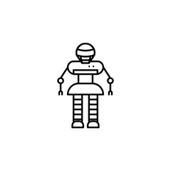 Aufkleber - robot icon. Element of robotics engineering for mobile concept and web apps icon. Thin line icon for website design and development, app development. Premium icon