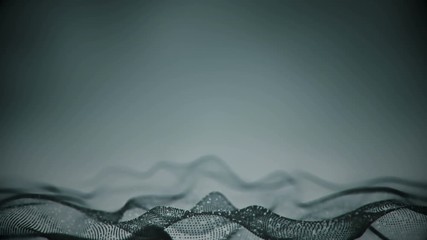 Wall Mural - Futuristic gray cyber surface. Abstract science fiction concept. Seamless loop 3D animation rendered with DOF 4k 4096x2304
