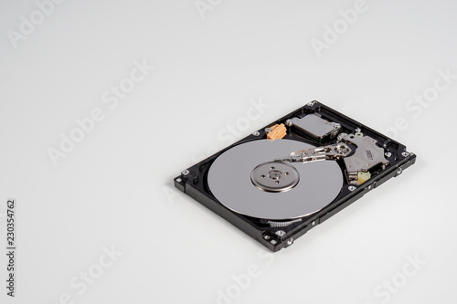 Fotografia  Hard disk macro close up