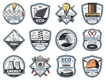Electricity Engineering Business Service Icons