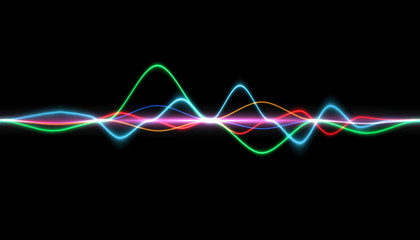 Aufkleber - frequency audio music equalizer digital .digital music player waveform, hud for sound technology or tune bar, recorder signal. Song studio or music sound theme