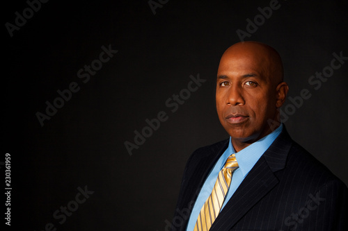 Fotografie, Obraz Portrait of a mature African American businessman.
