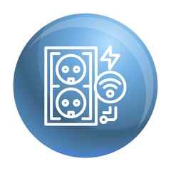 Poster - Electrical outlet icon. Outline electrical outlet vector icon for web design isolated on white background