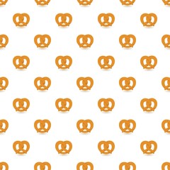 Poster - Soft pretzel pattern seamless repeat background for any web design