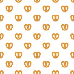 Poster - Salt pretzel pattern seamless repeat background for any web design