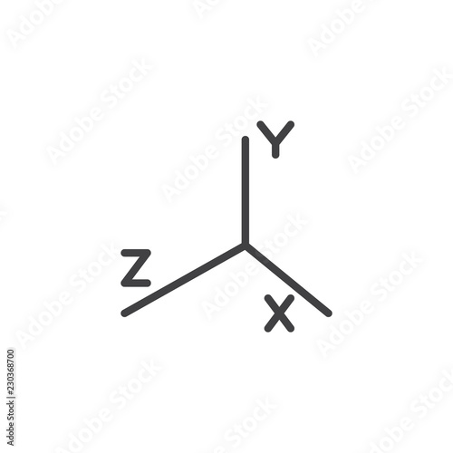 Geometry Equation Outline Icon Linear Style Sign For Mobile