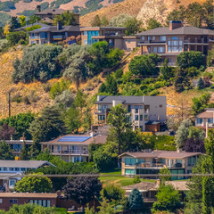 Wall Mural - Hillside homes in Salt Lake City Utah