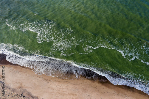 Baltic sea in autumn time next to Liepaja, Latvia. Fototapeta