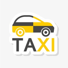 Canvas Print - Taxi logo, Taxi sticker