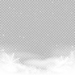 © romvo - Sky clouds and snow winter on transparent background. Frosty close-up wintry snowflakes. Ice shape pattern. Christmas holiday decoration backdrop