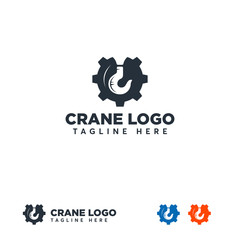 Wall Mural - Crane Logo designs , Build logo design. Construction logo. Vector sign or symbol for construction industry.