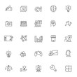© Fuadi Alhusini - set of creativity icons with simple line concept, art, idea, vector eps 10