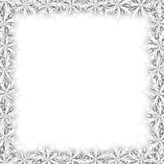 Wall Mural - Christmas Snowflakes Frame