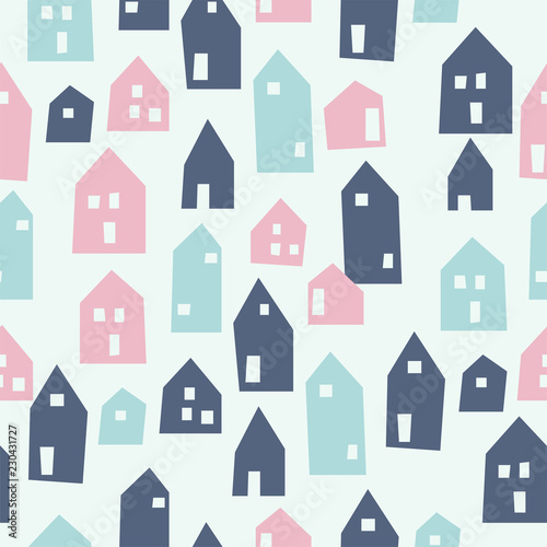 Foto  seamless home pattern