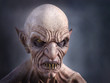 3D rendering of an evil looking vampire.
