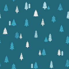 Canvas Print - Christmas pattern vector