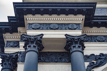 Fagment Of A Columns Caps Of Triumphal Arch In Moscow On A Poklonnaya Hill
