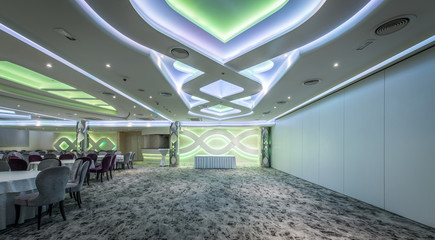 Interior of empty ceremonial hall