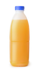 Sticker - Front view of plastic orange juice bottle