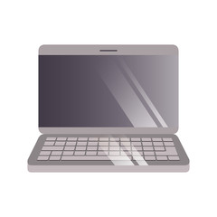 Wall Mural - laptop computer isolated icon