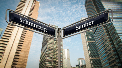 Poster - Schild 351 - Sauber